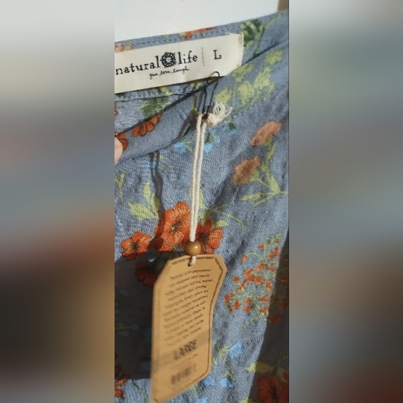 Natural Life  floral Maxi Skirt Size L NWT - Picture 3 of 5